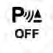 When the ParkSense switch is pressed to