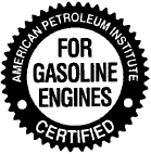 This symbol means that the oil has been certified by the American Petroleum Institute