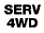 The “SERV 4WD Indicator Light” will turn on