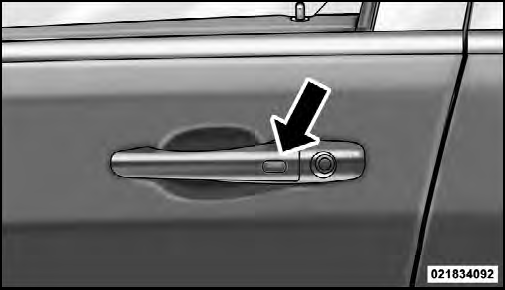 Outside Door Handle Lock Button