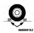 6. Block both the front and rear of the wheel diagonally opposite of the jacking